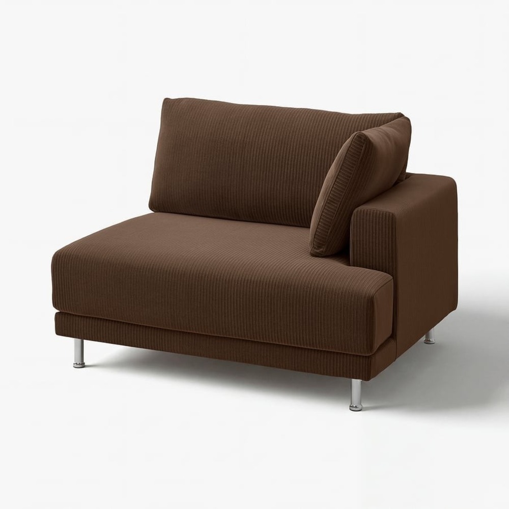IKEA UPPAKRA Cover for 1.5-seat module, right, Samsala dark-brown OPEN BOX NEW